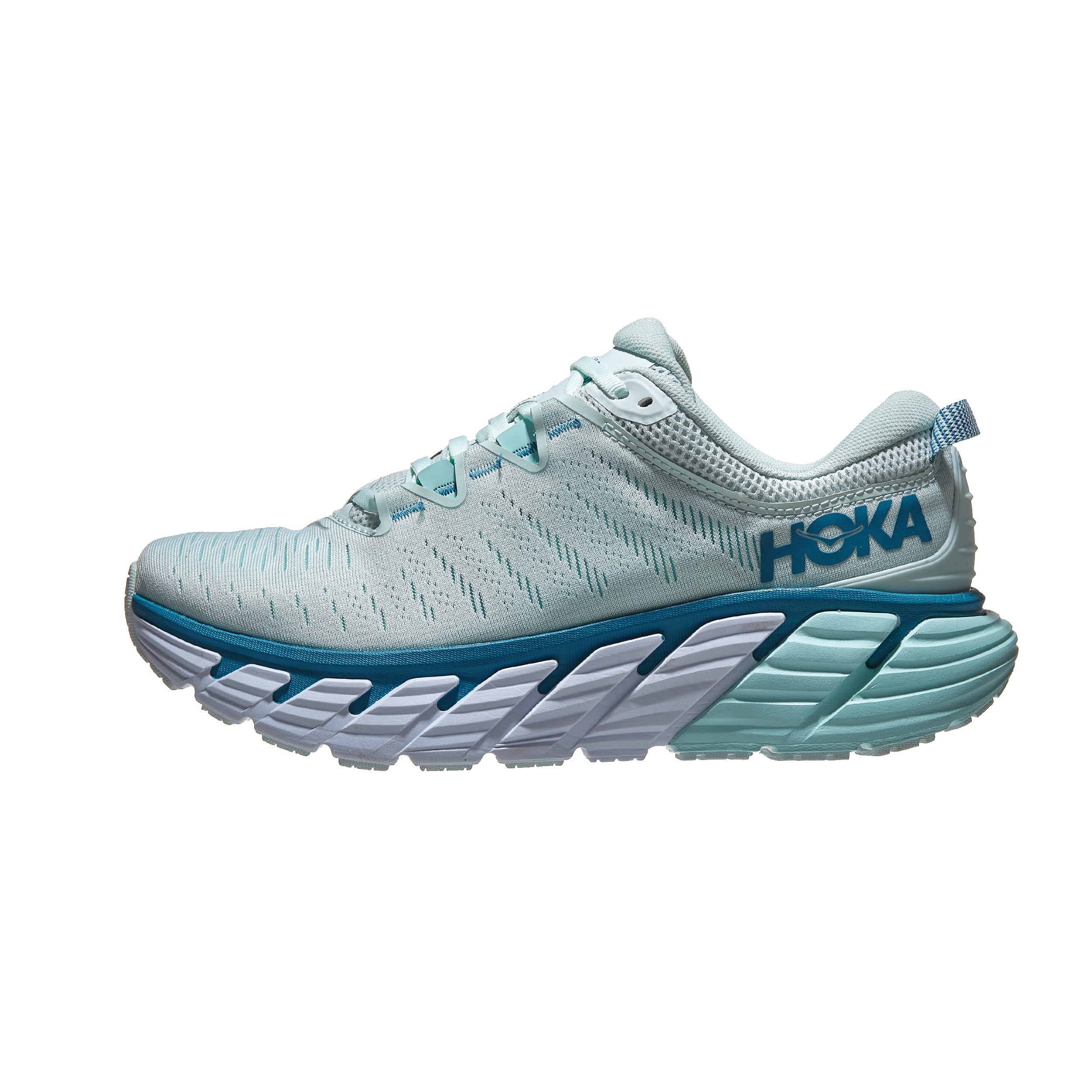 HOKA Gaviota 3 Women's Shoes Morning Mist/Blue 360° View | Running ...