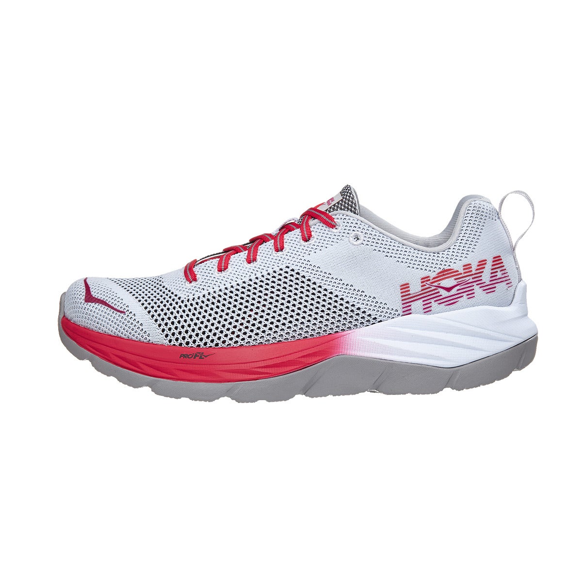 HOKA ONE ONE Mach Women's Shoes White/Hibiscus 360° View Running