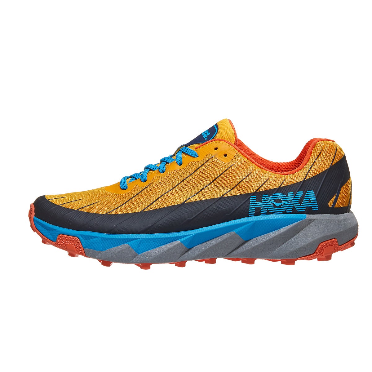 HOKA ONE ONE Torrent Men's Shoes Gold Fusion/Blue 360° View | Running ...