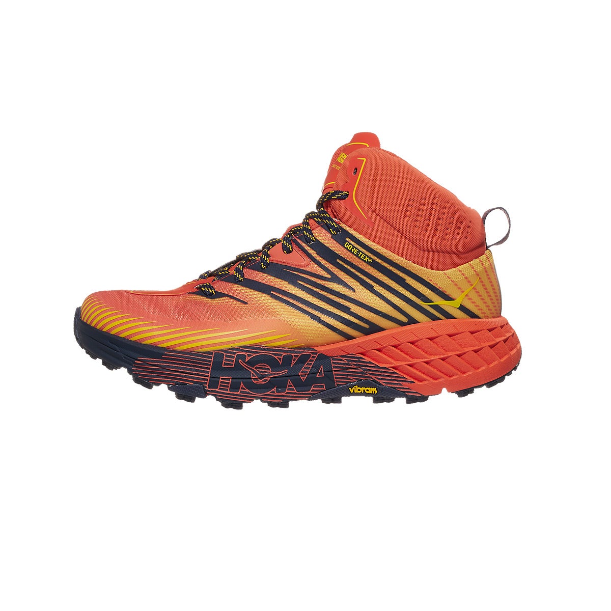 HOKA ONE ONE Speedgoat Mid GTX 2 Men's Shoes Red 360° View | Running ...