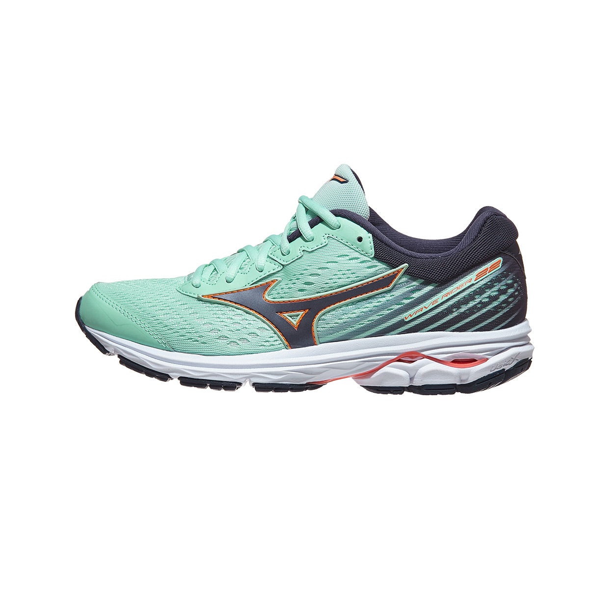 Mizuno Wave Rider 22 Women's Shoes Misty Jade/Graphi 360° View ...