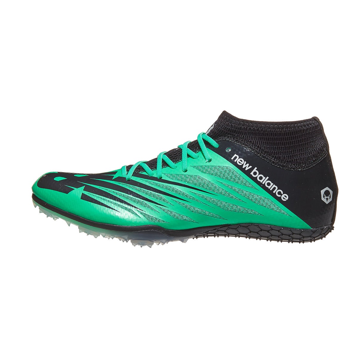 New Balance SD100 v2 Spikes Men's Neon Emerald/Black 360° View - Tennis ...