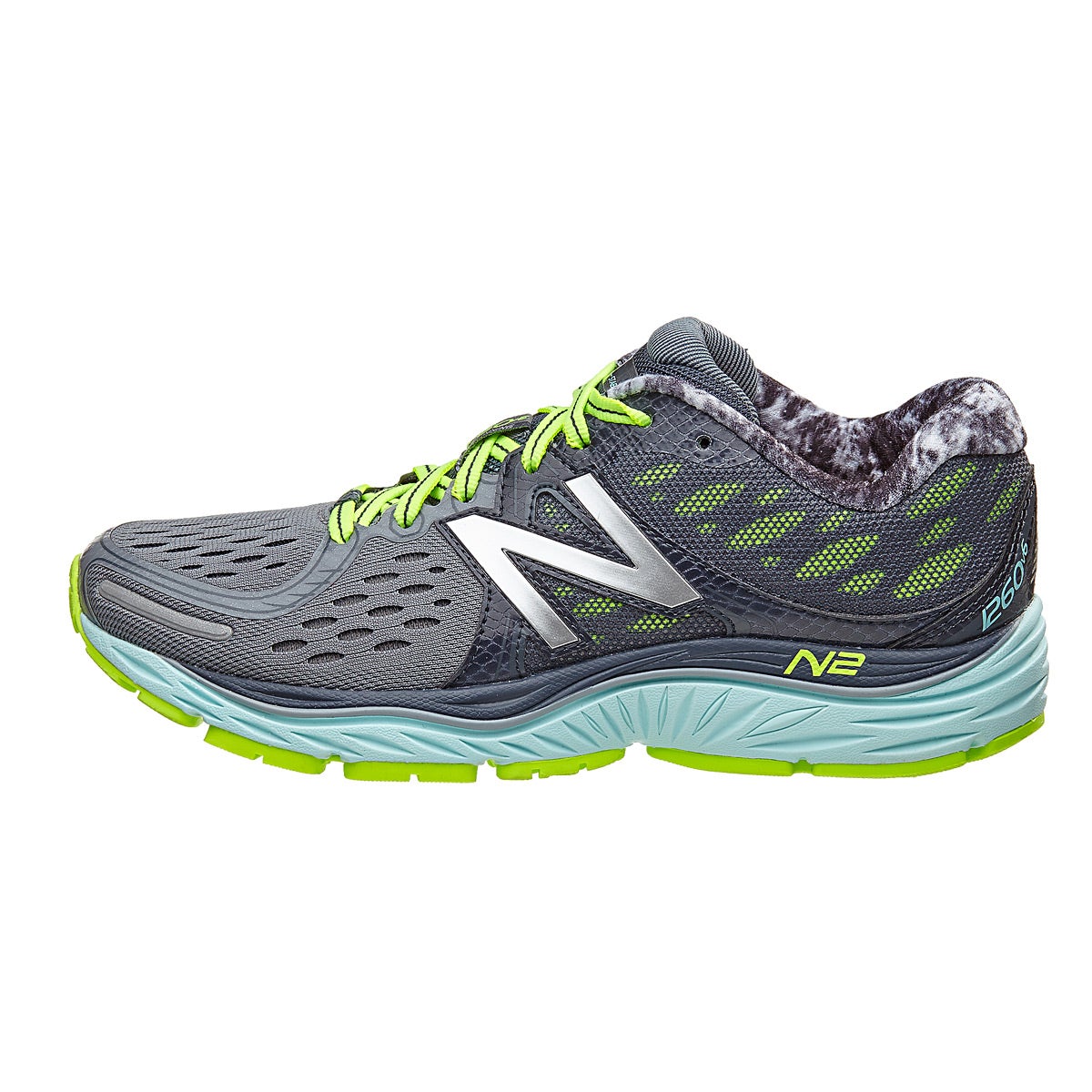 New Balance 1260 v6 Women's Shoes Gunmetal/Blue 360° View | Running ...