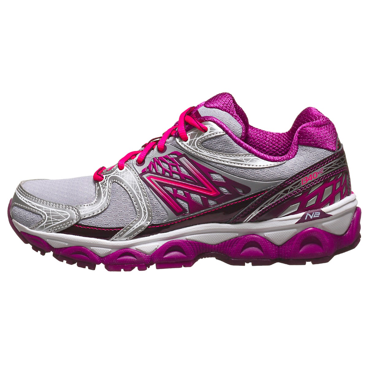 New Balance 1340 v2 Women's Shoes Silver/Pink 360° View | Running Warehouse