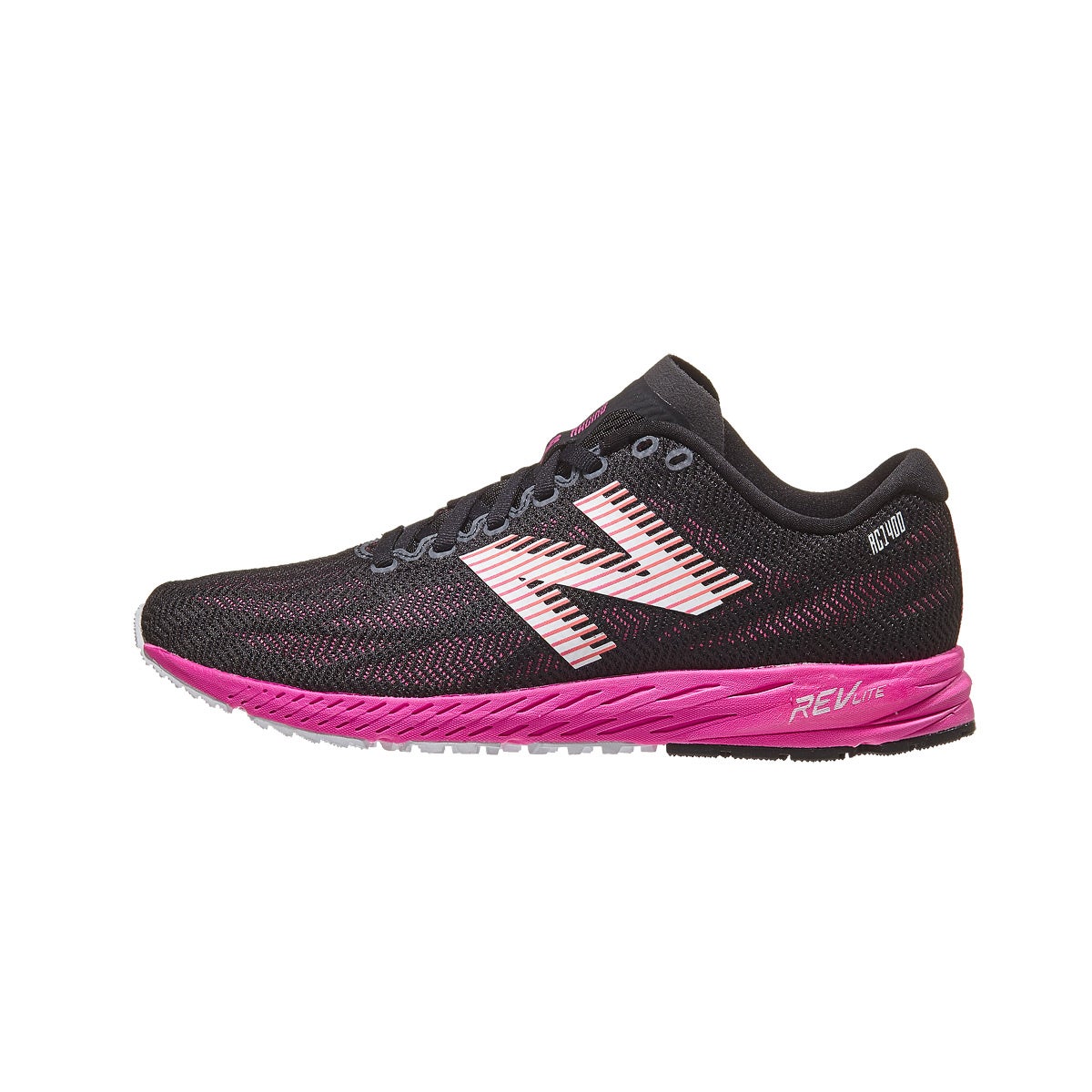 New Balance 1400 v6 Women's Shoes Black/Peony 360° View | Running Warehouse