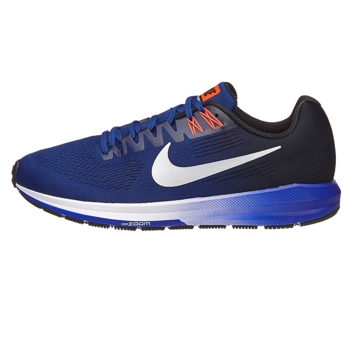 Nike Zoom Structure 21 Men's Shoes Royal Blue/Silver 360Â° View | Running Warehouse