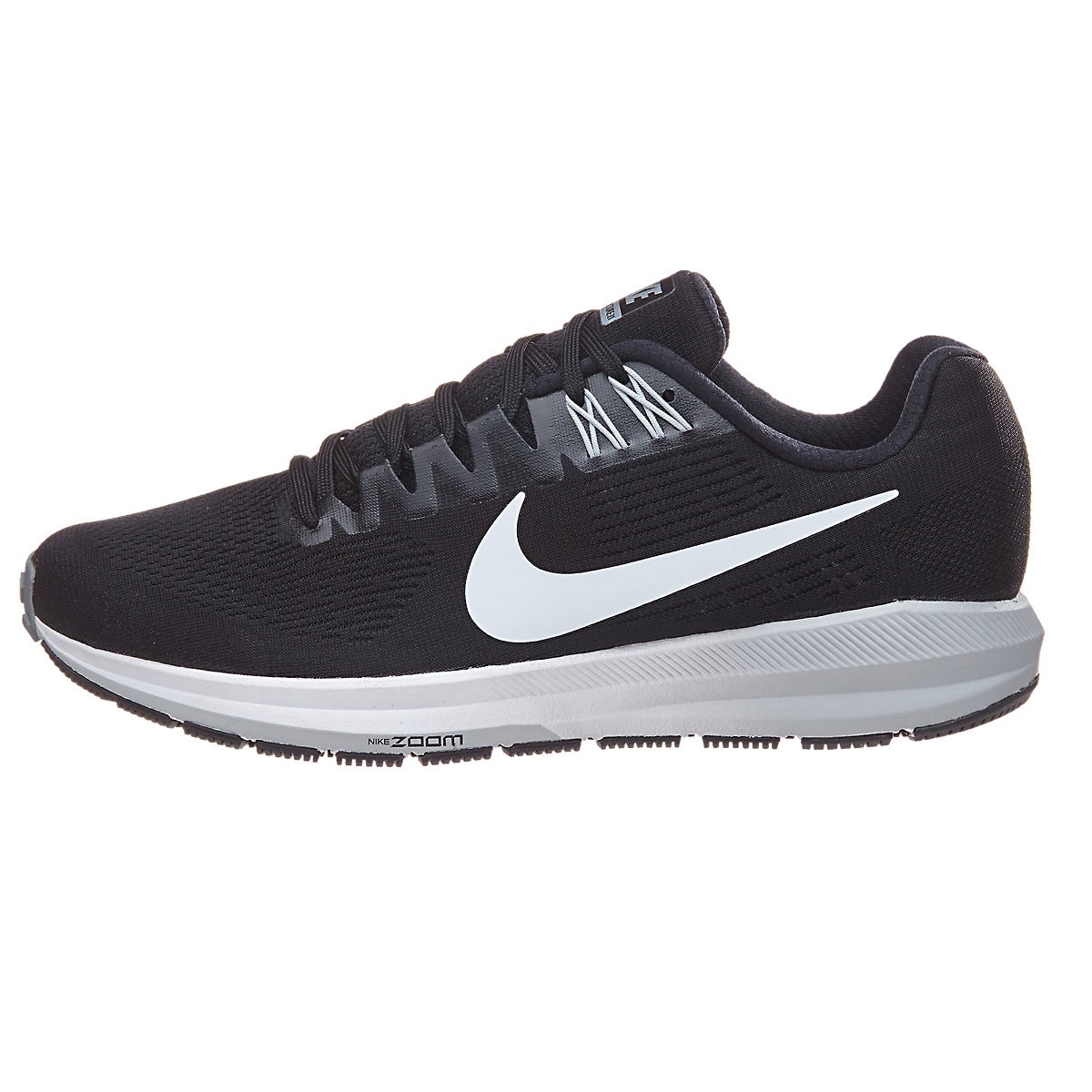 Nike Zoom Structure 21 Women's Shoes Black/White 360° View | Running ...