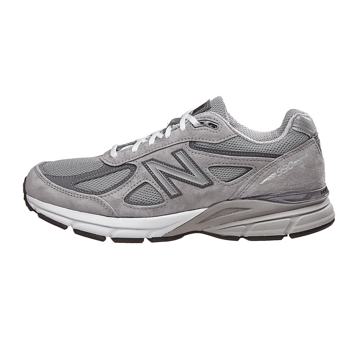 New Balance 990 v4 Men's Shoes Grey/Castlerock 360° View | Running ...