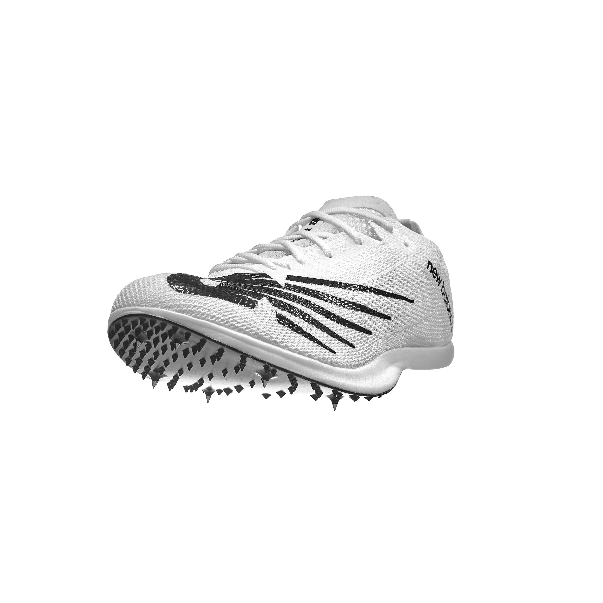 New Balance Fuelcell MD-X Unisex Spikes White/Black 360° View 