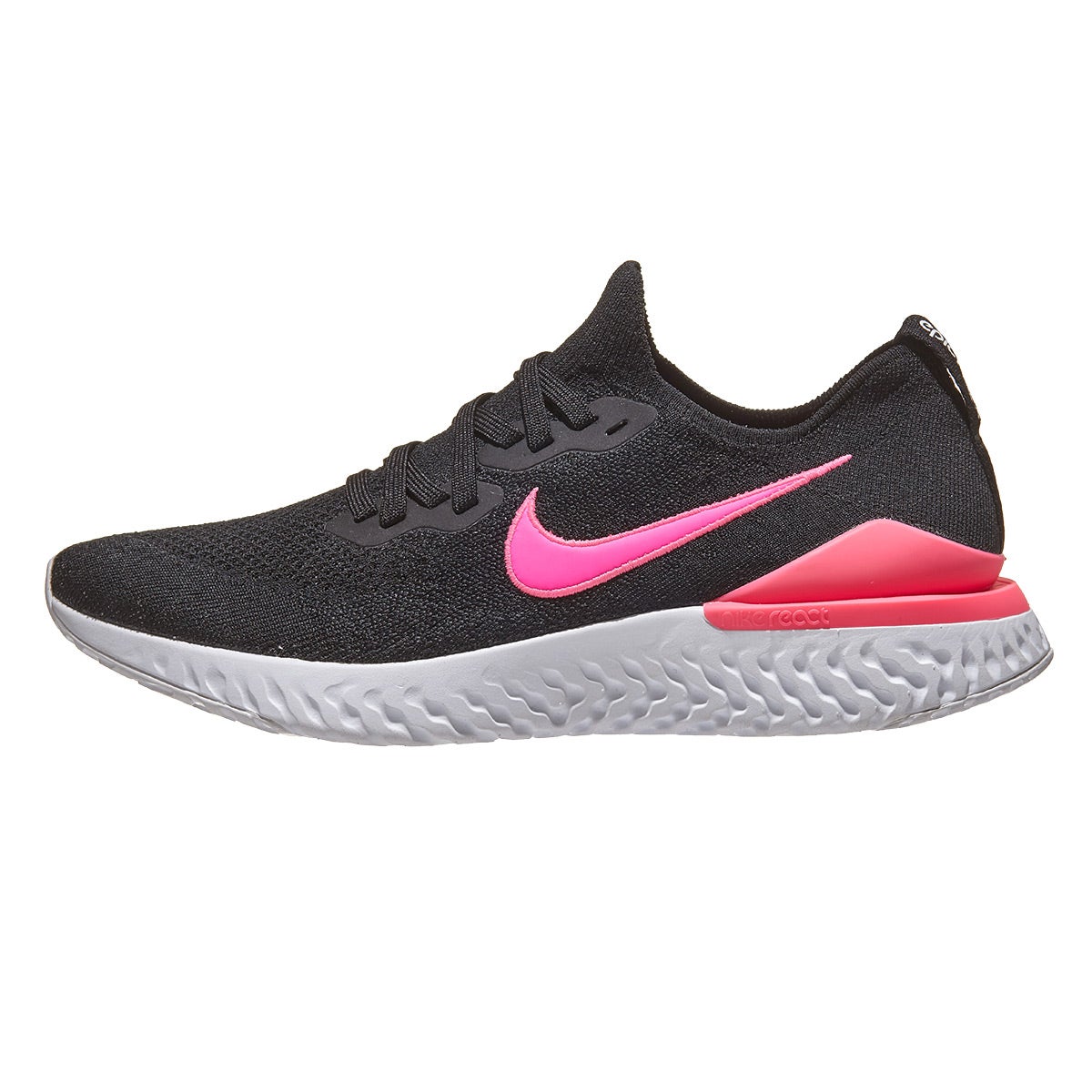 Nike Epic React Flyknit 2 Men's Shoes Black/Black/Pi 360° View ...