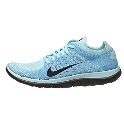 Nike Free 4.0 Flyknit Women's Shoes Ice/Blue/Blue/Bl 360° View ...