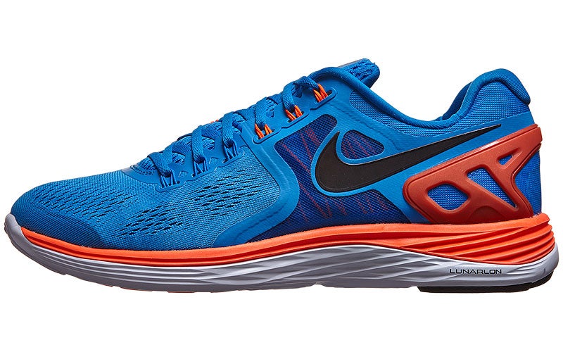 Nike LunarEclipse 4 Men's Shoes Blue/Crimson/Black 360° View | Running ...