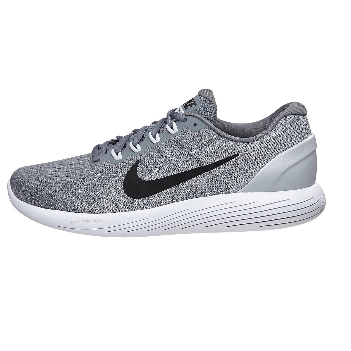 Nike LunarGlide 9 Men's Shoes Cool Grey/Black/Platin 360° View ...