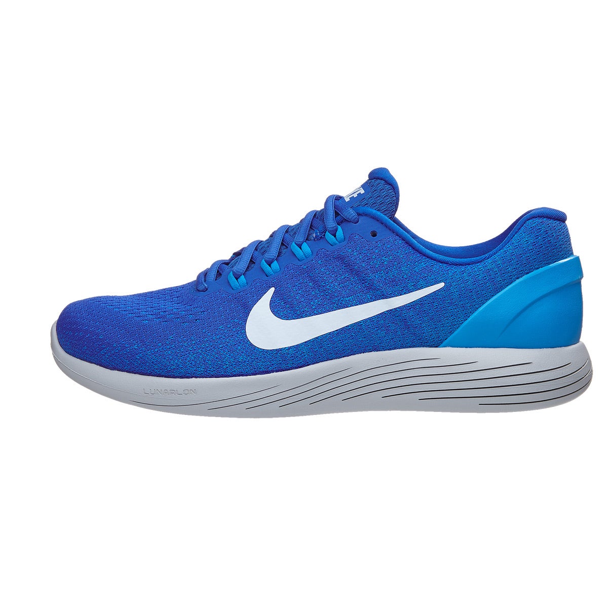 Nike LunarGlide 9 Men's Shoes Hyper Cobalt/Blue 360° View | Running ...