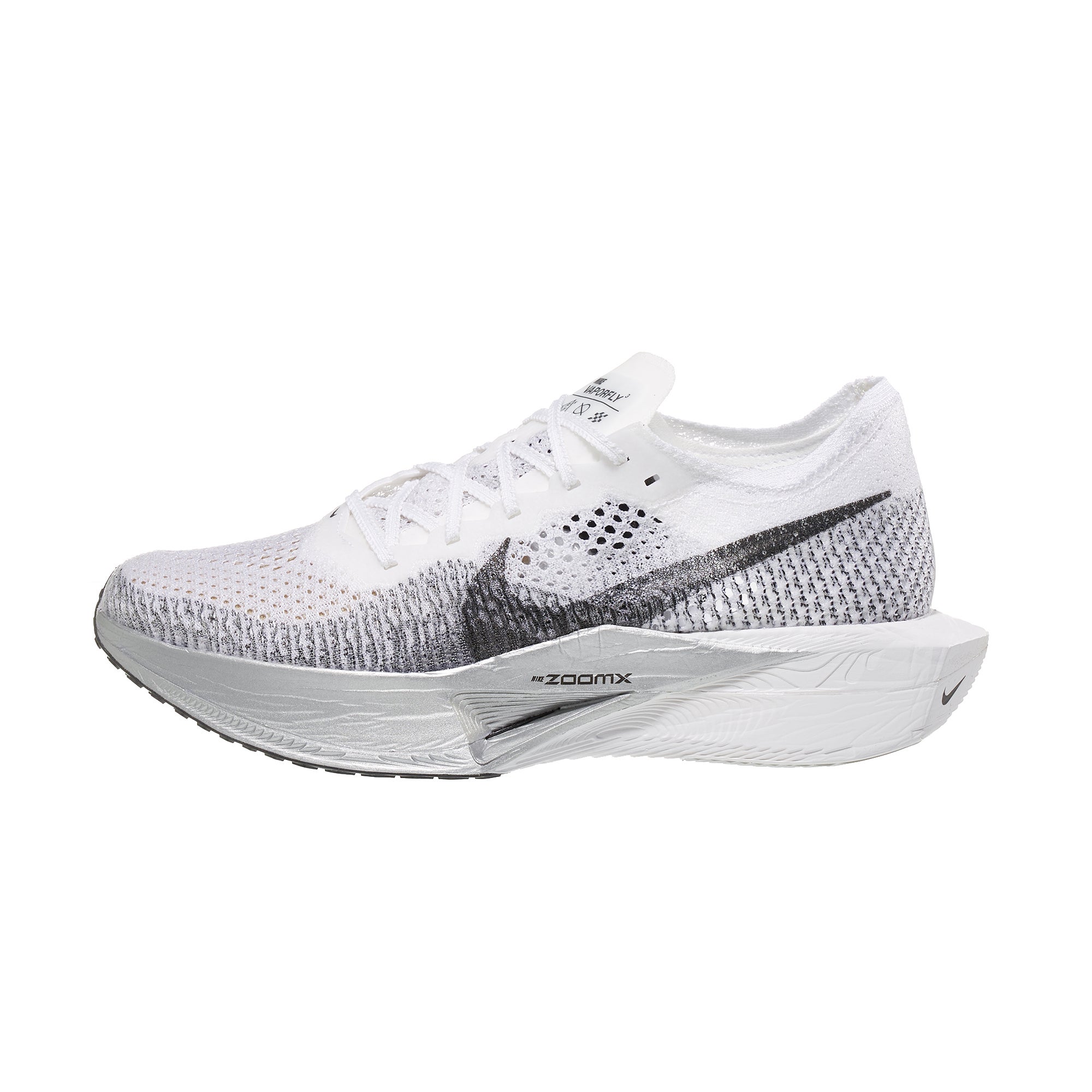 Nike ZoomX Vaporfly Next 3 Men's Shoes White/Smoke/Gry 360° View