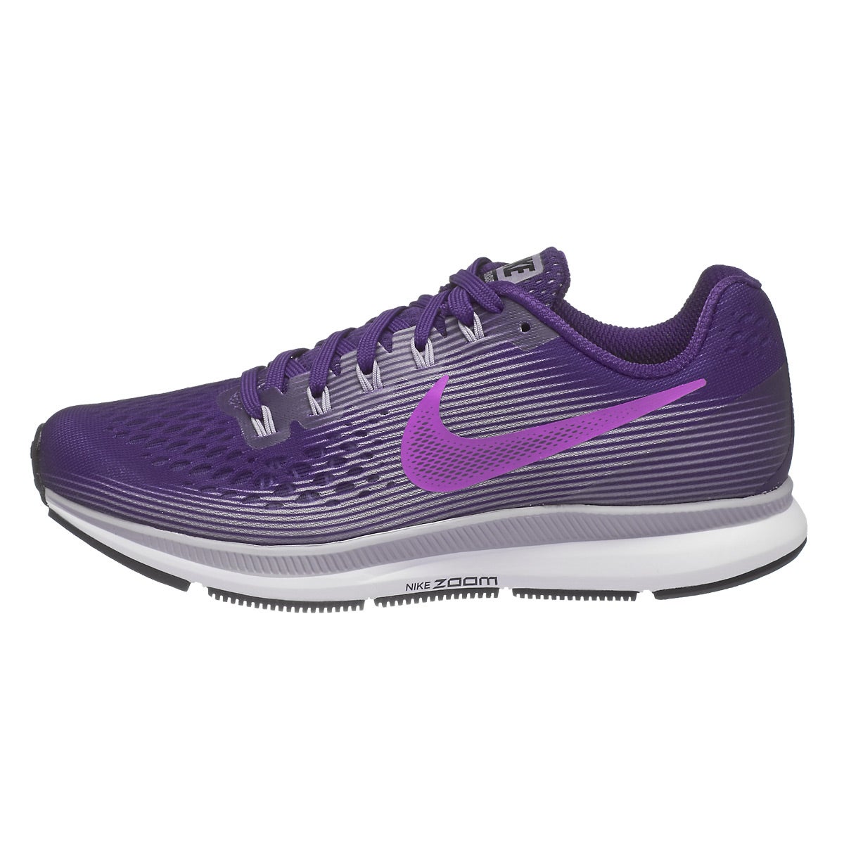 Nike Zoom Pegasus 34 Women's Shoes Ink/Hyper Violet 360° View | Running