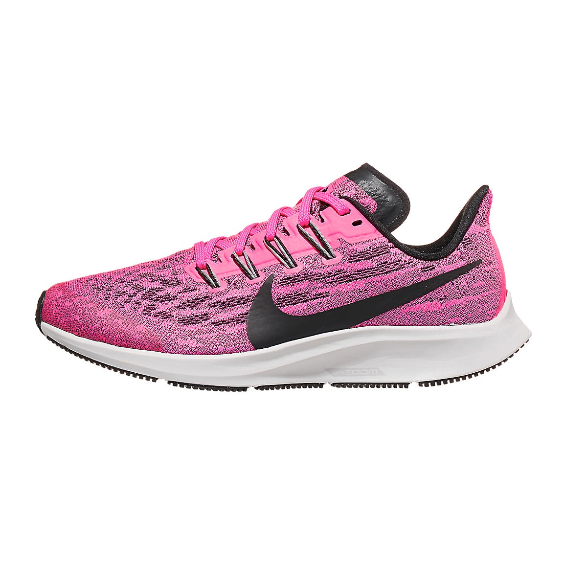 Nike Kids Zoom Pegasus 36 GS Shoes Pink Blast/Black 360° View | Running ...