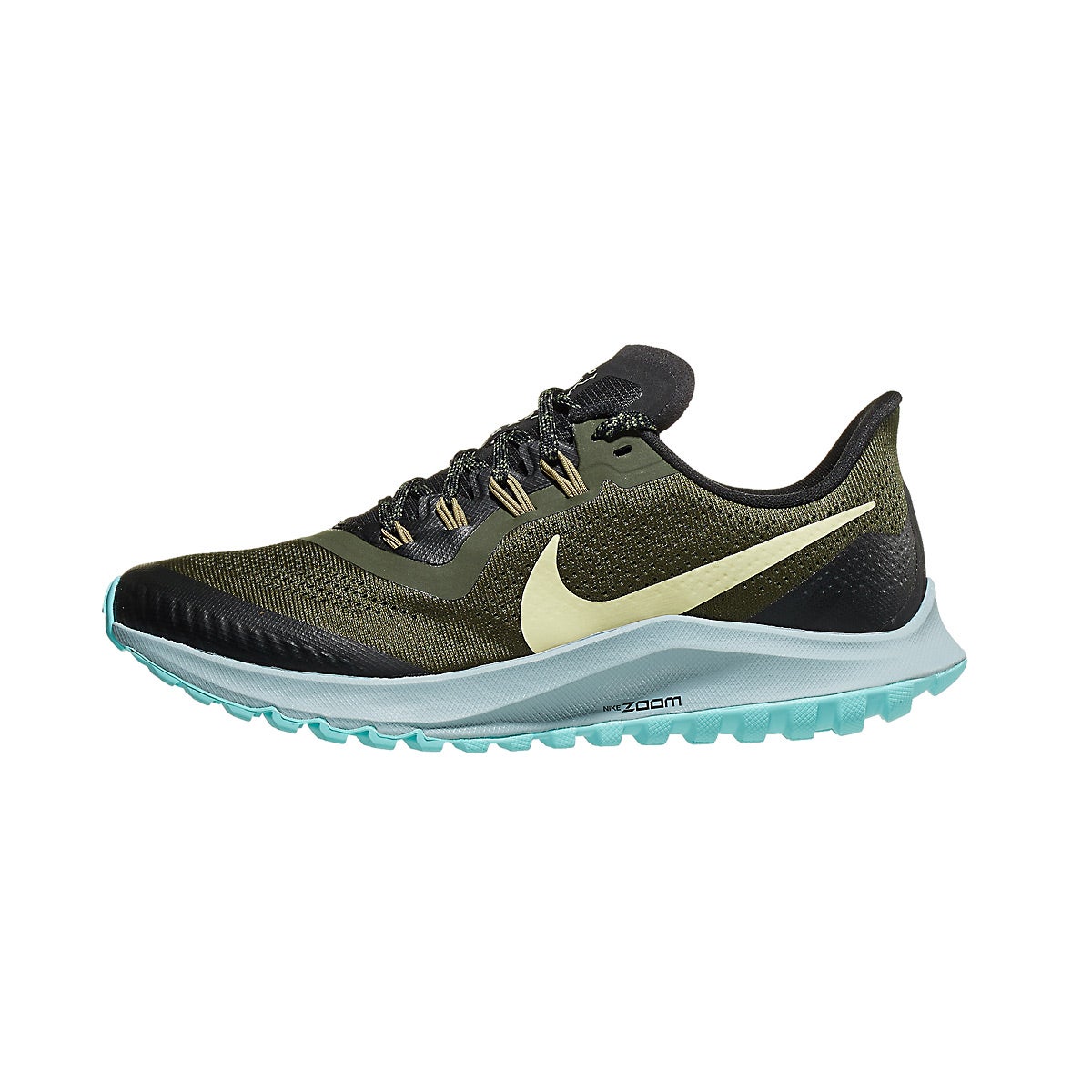 Nike Zoom Pegasus 36 Trail Women's Shoes Cargo Khaki 360Â° View | Running Warehouse
