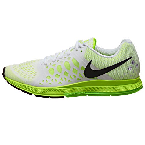 Nike Zoom Pegasus 31 Men's Shoes White/Volt/Green 360° View | Running ...