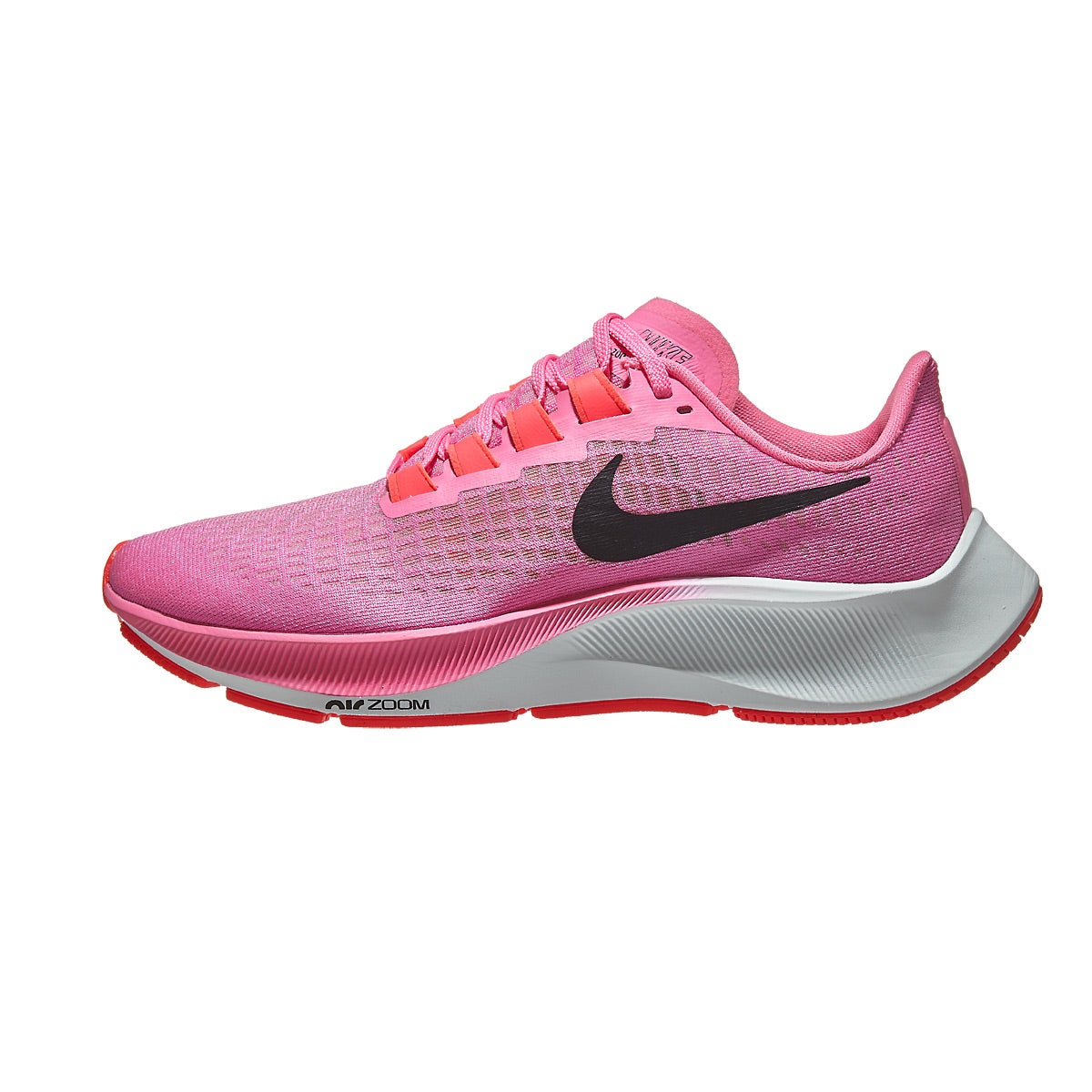 Nike Zoom Pegasus 37 Women's Shoes Pink/White 360° View | Running Warehouse