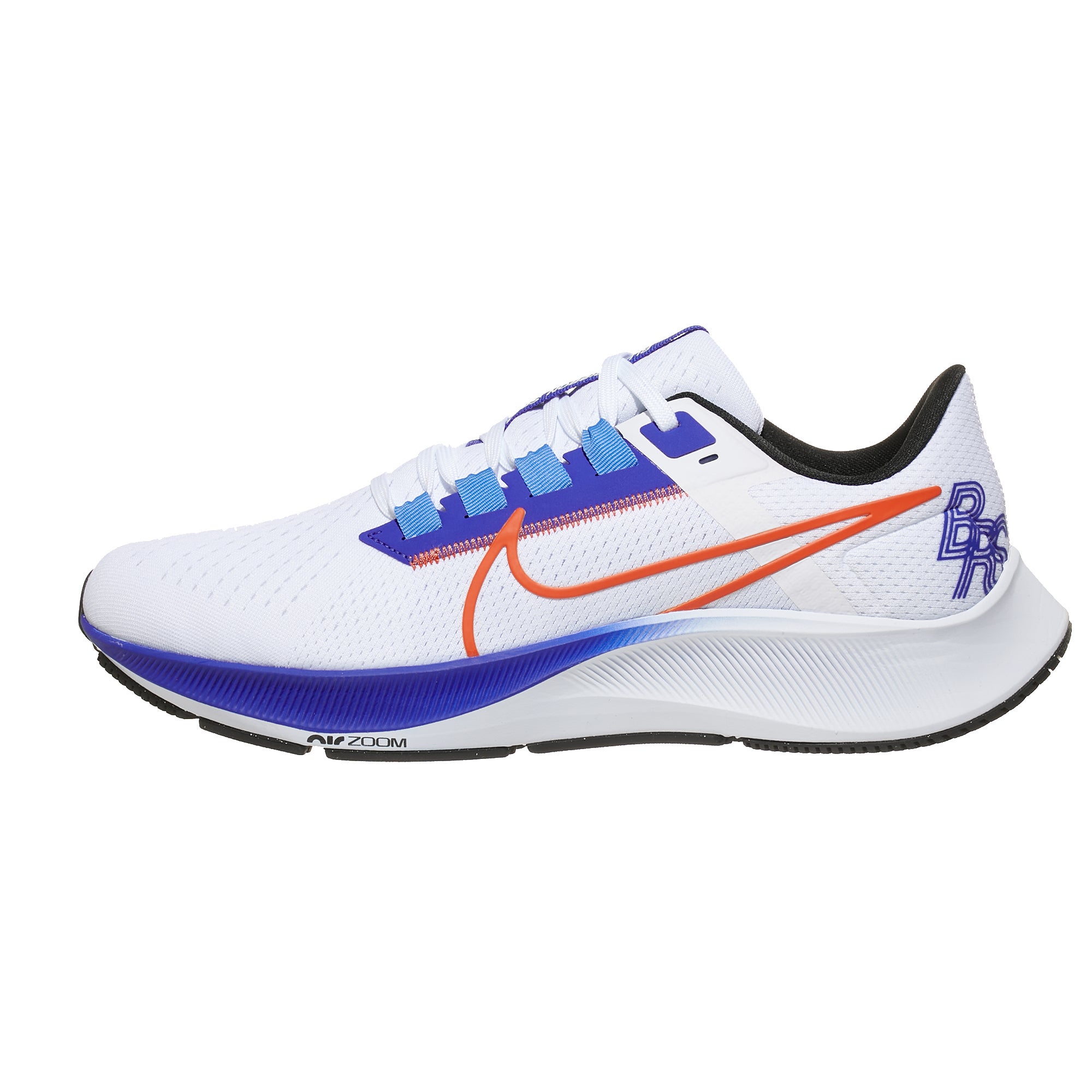 Nike Zoom Pegasus 38 Men's Shoes White/Orange/Royal 360° View | Running ...