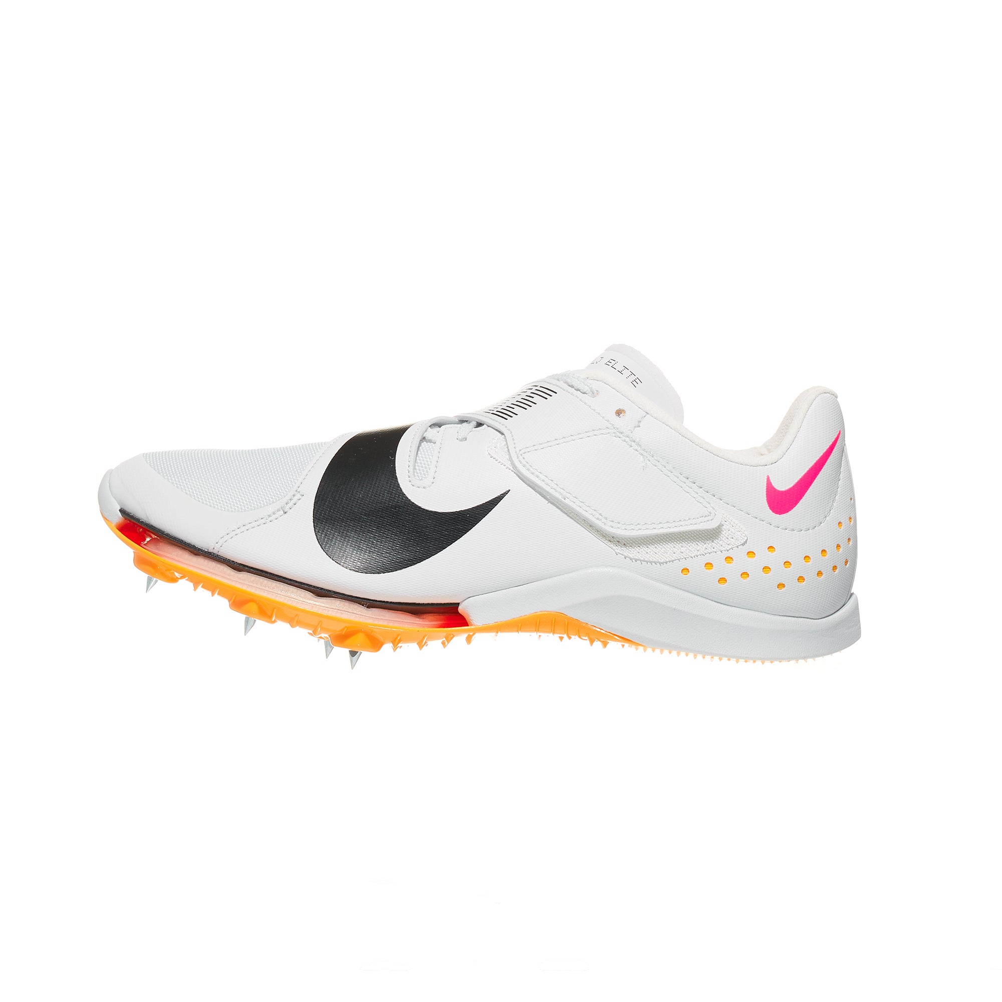 Nike Zoom Long Jump Elite Spikes Unisex White/Blk/Org 360° View ...