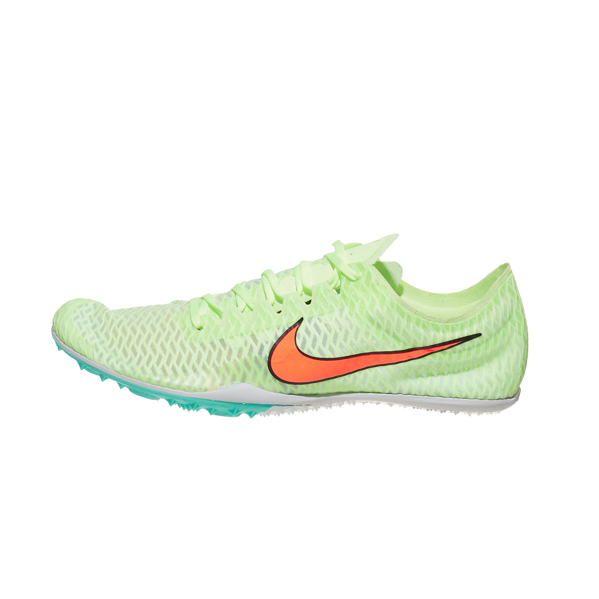 Nike Zoom Mamba 5 Unisex Spikes Barely Volt/Orange 360° View | Running ...