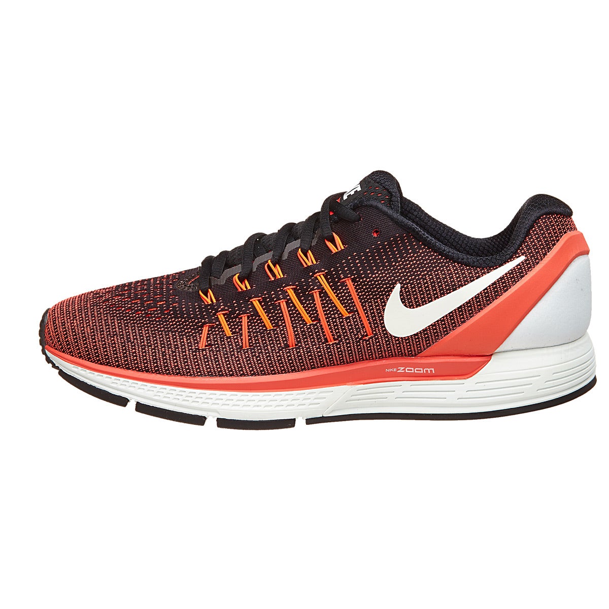 Nike Zoom Odyssey 2 Men's Shoes Black/White/Crimson 360° View | Running ...