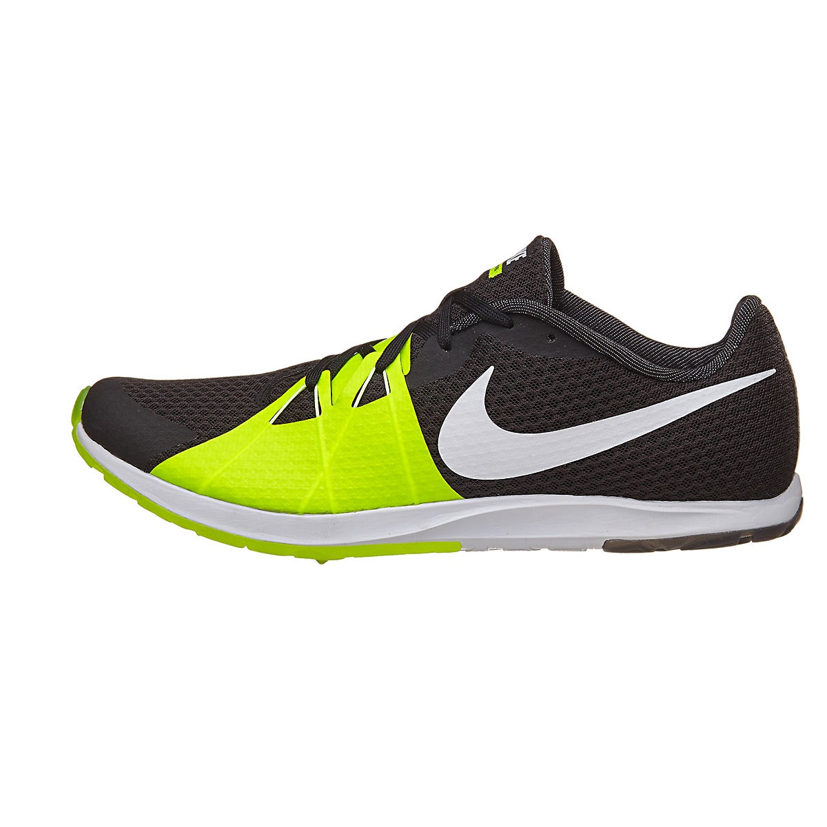 Nike Zoom Rival Waffle Men's Spikeless Black/Volt 360° View | Running ...