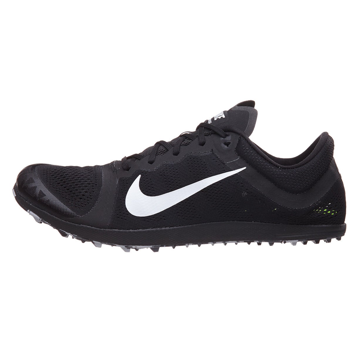 Nike Zoom Waffle Unisex Spikeless Black/White/Grey 360Â° View | Running Warehouse