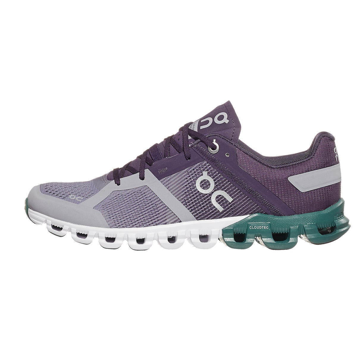 ON Cloudflow Women's Shoes Violet/Tide 360° View | Running Warehouse