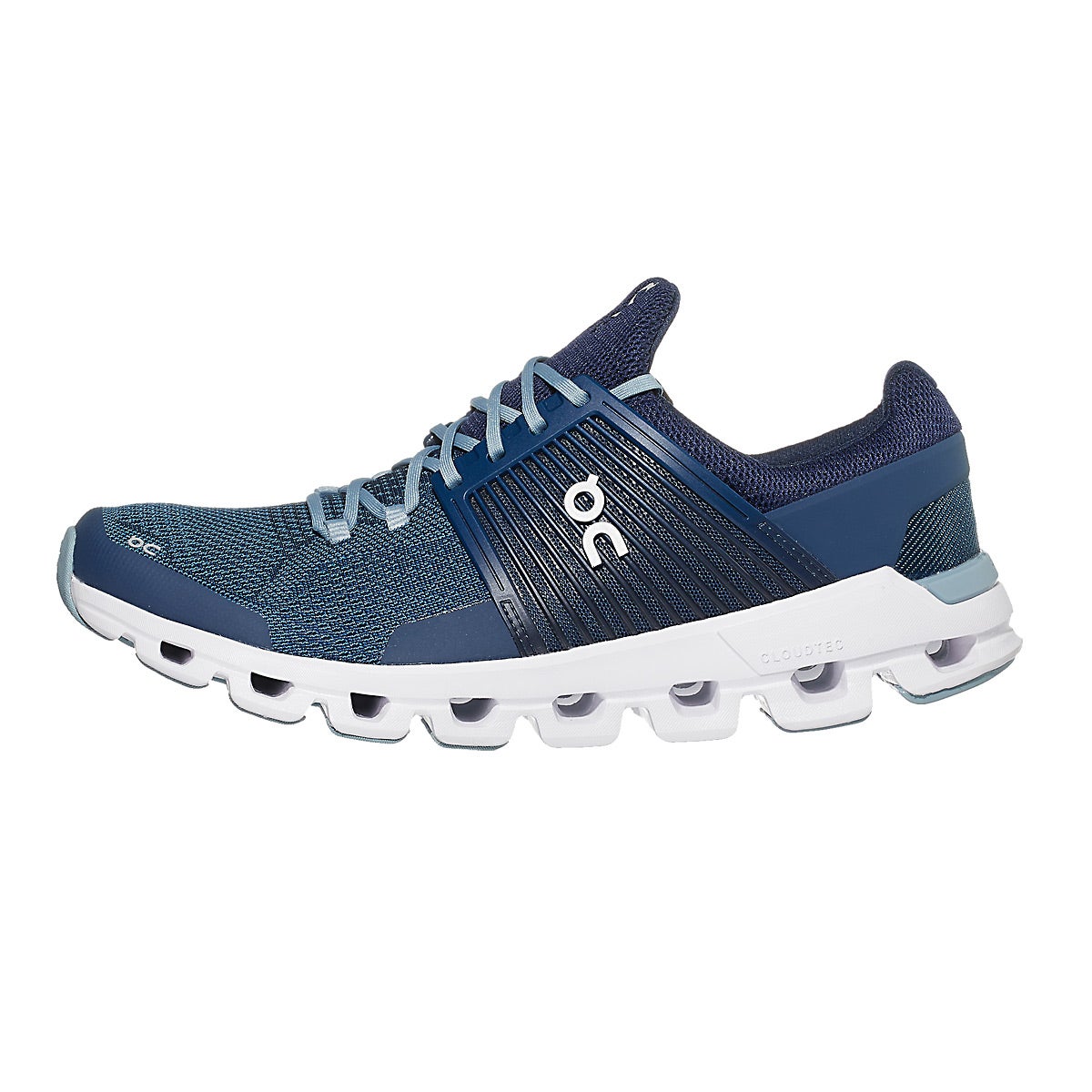 ON Cloudswift Men's Shoes Denim/Midnight 360° View | Running Warehouse