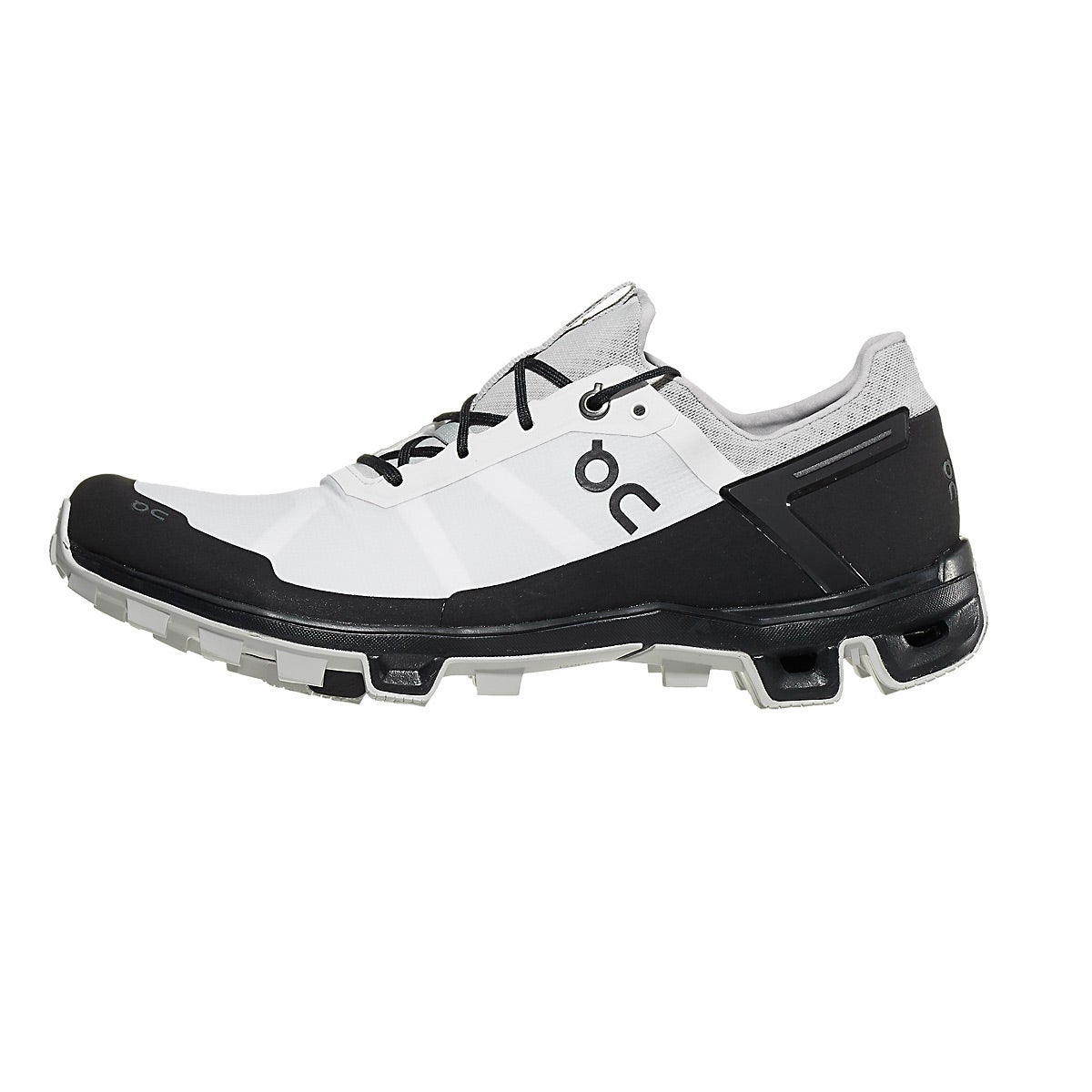ON Cloudventure Peak Men's Shoes White/Black 360° View Running Warehouse