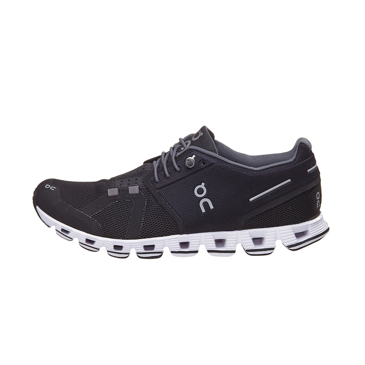 ON Cloud Women's Shoes Black/White 360° View | Running Warehouse