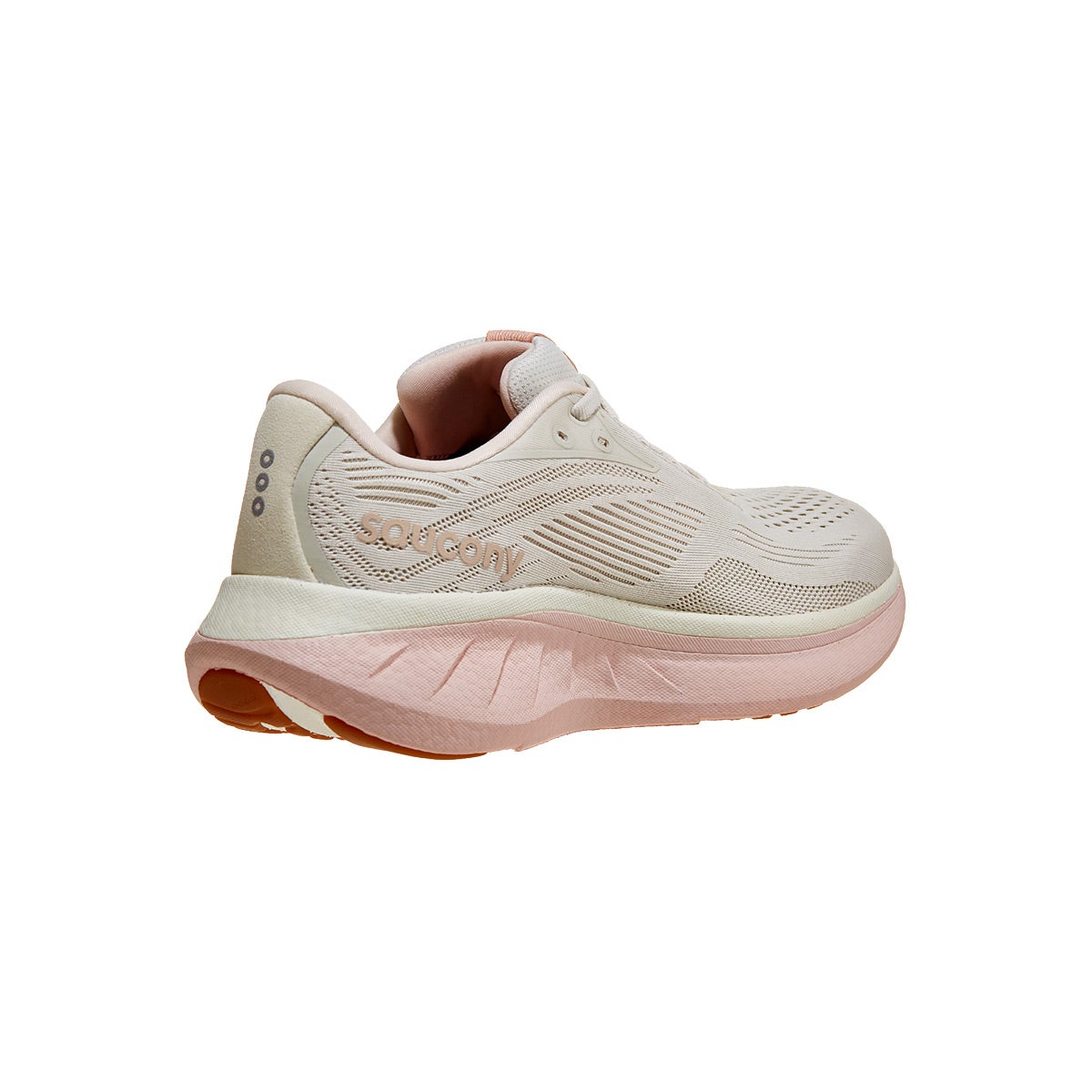 Saucony Ride 18 Women's Shoes Quartz/Peony 360° View - Tennis