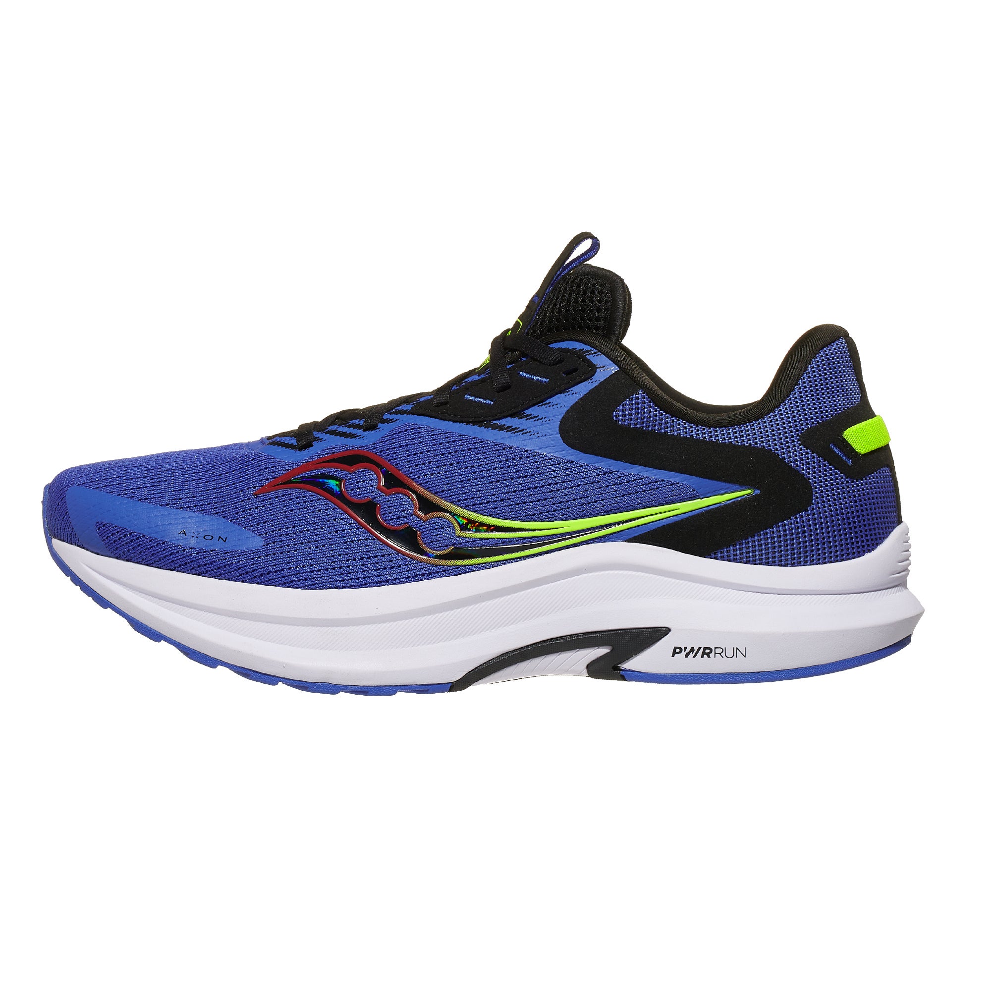 Saucony Axon 2 Men's Shoes Blue Raz/Acid 360° View - Tennis Warehouse