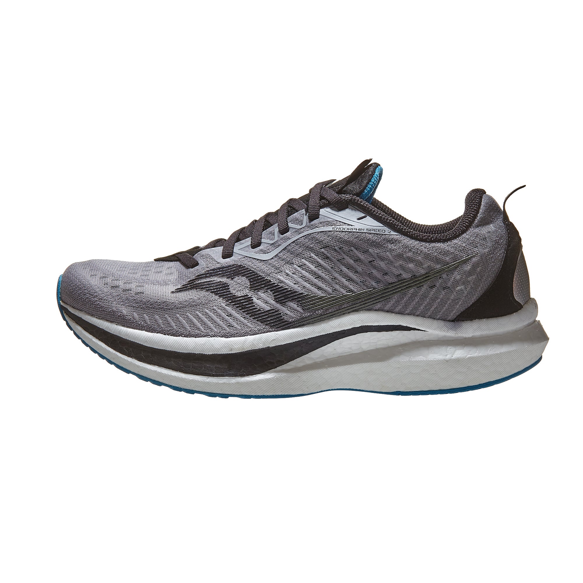 Saucony Endorphin Speed 2 Men's Shoes Alloy/Topaz 360° View | Running ...