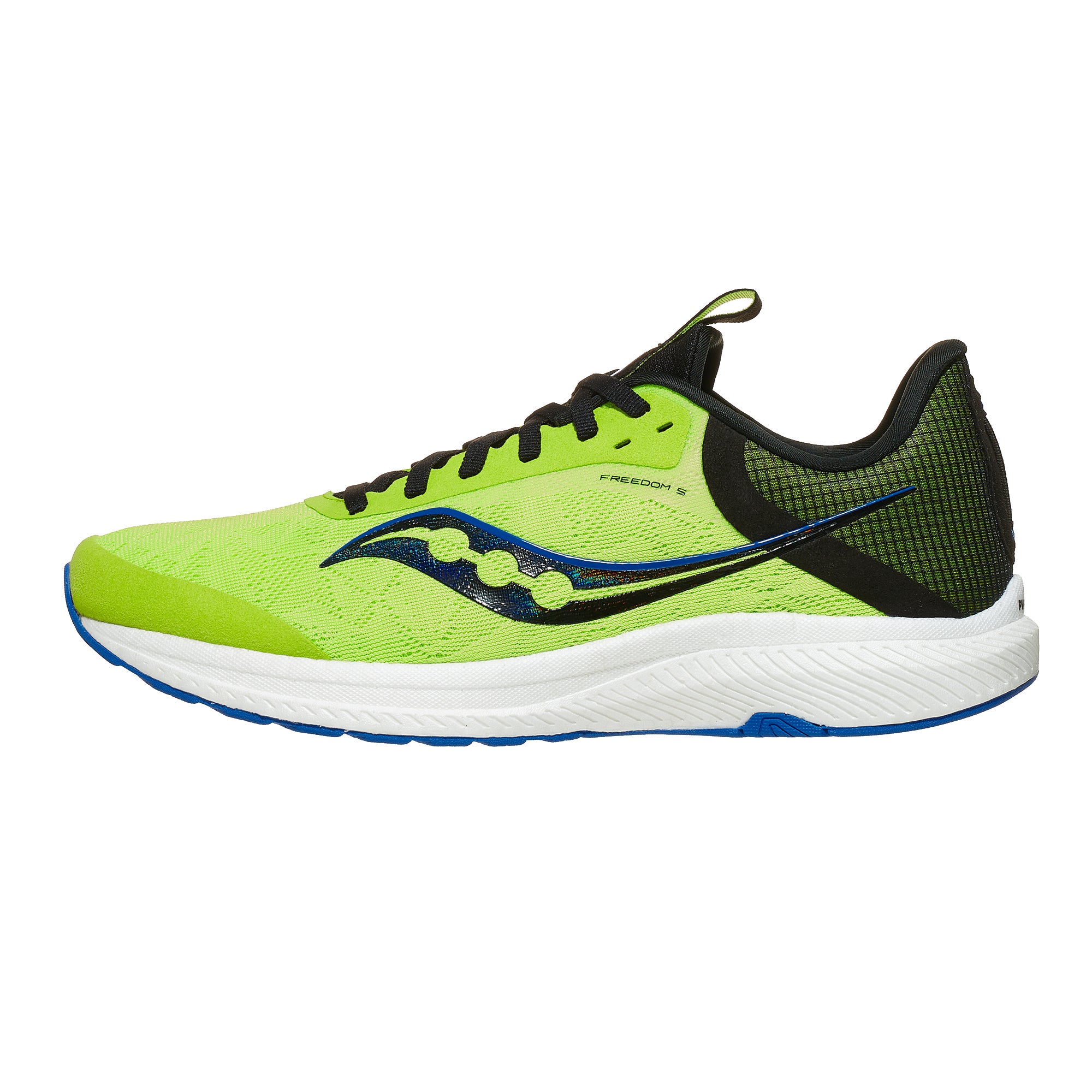 Saucony Freedom 5 Men's Shoes Acid/Blue Raz 360° View Tennis Warehouse