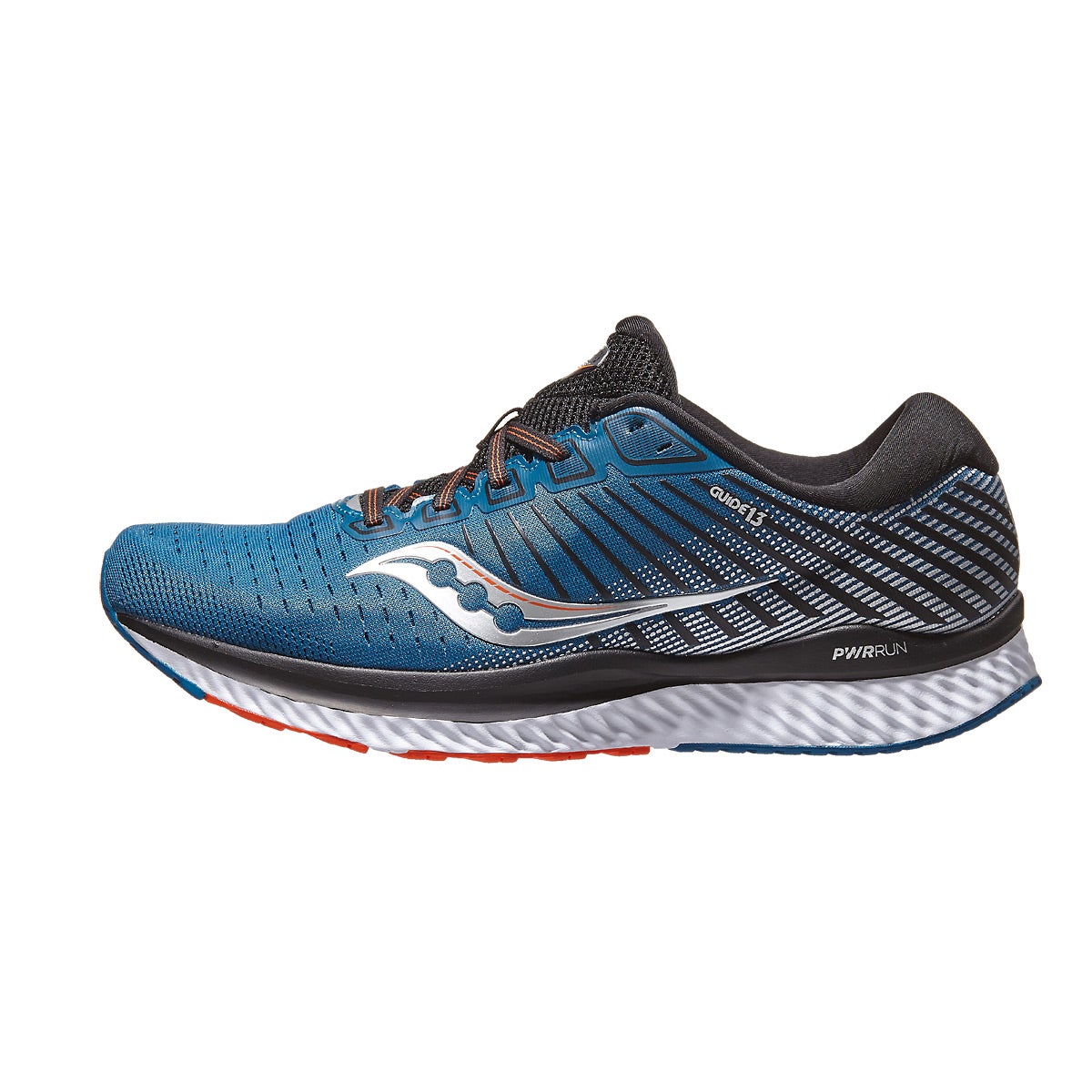 Saucony Guide 13 Men's Shoes Blue/Silver 360° View | Running Warehouse