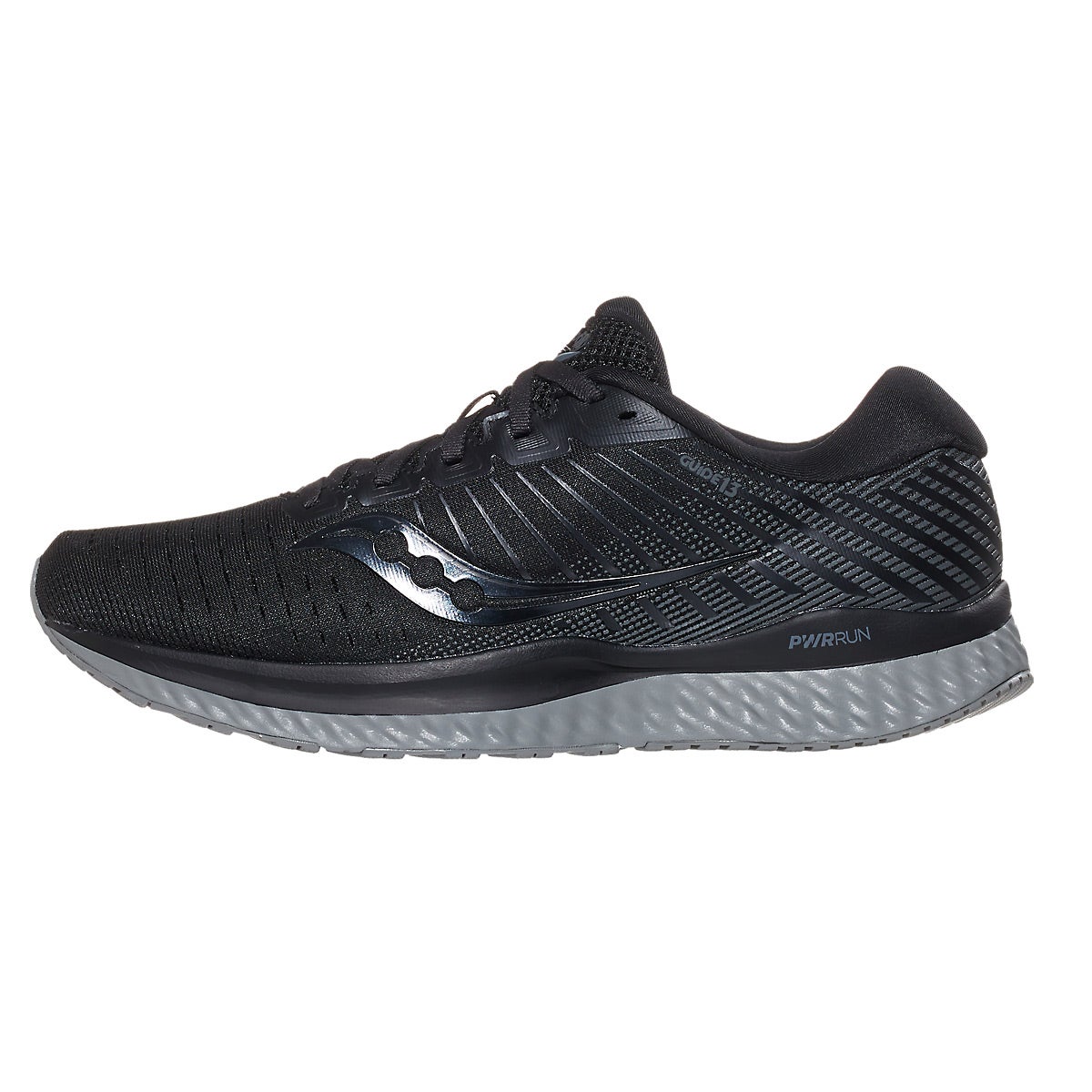 Saucony Guide 13 Men's Shoes Blackout 360° View | Running Warehouse