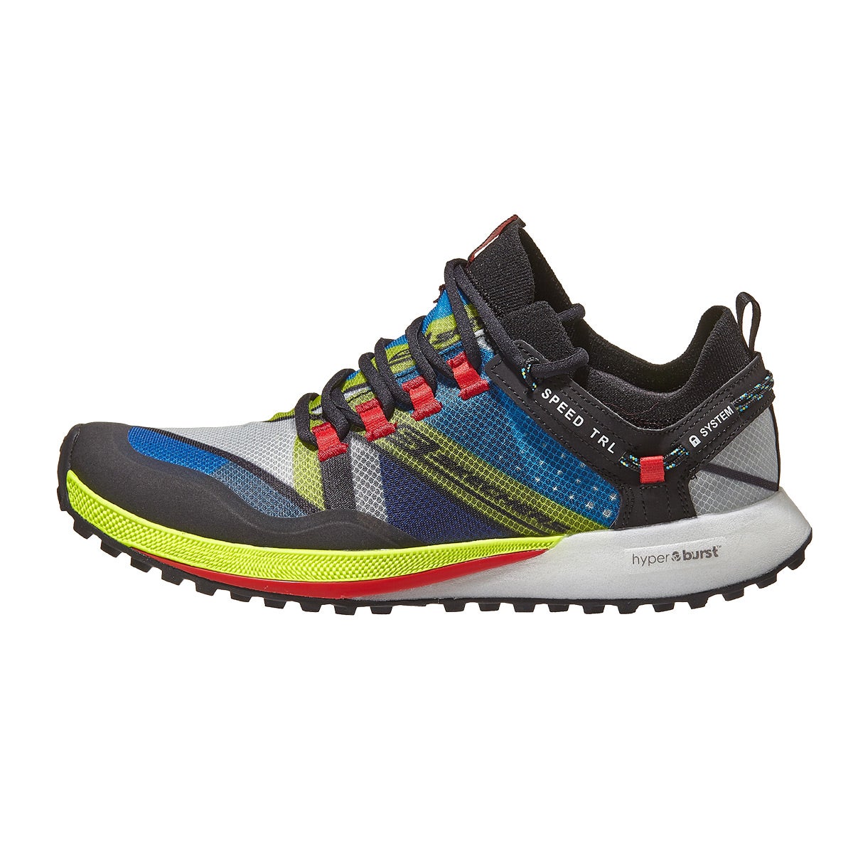 Skechers GOrun Speed TRL Unisex Shoes Black/Blue 360° View | Running