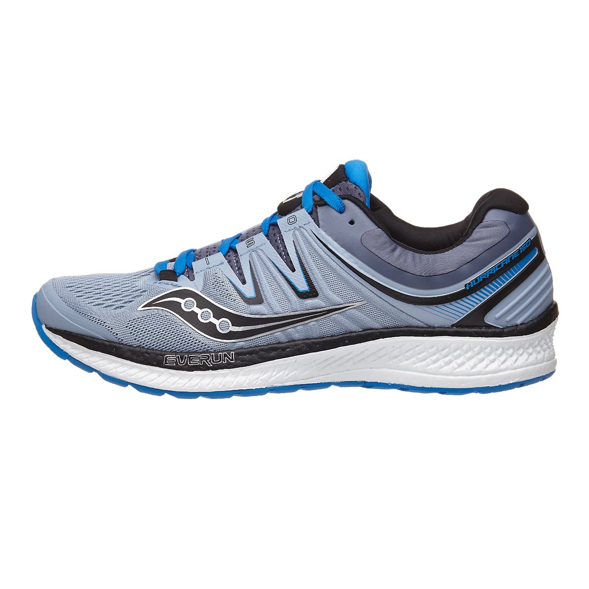 Saucony Hurricane ISO 4 Men's Shoes Grey/Blue/Black 360° View | Running ...