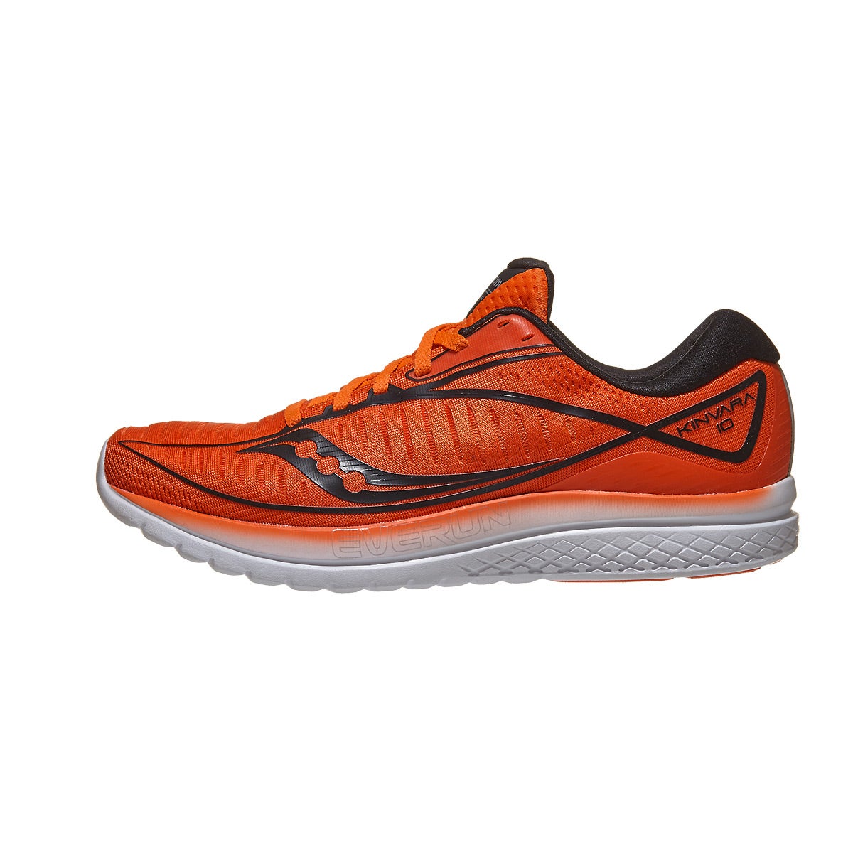 Saucony Kinvara 10 Men's Shoes Orange/Black 360° View | Running Warehouse