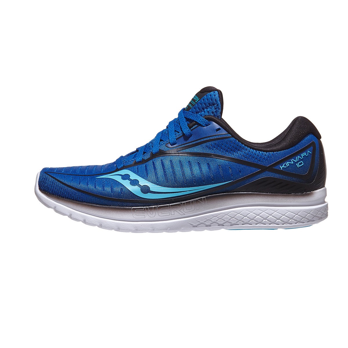 Saucony Kinvara 10 Men's Shoes Blue/Black 360° View | Running Warehouse