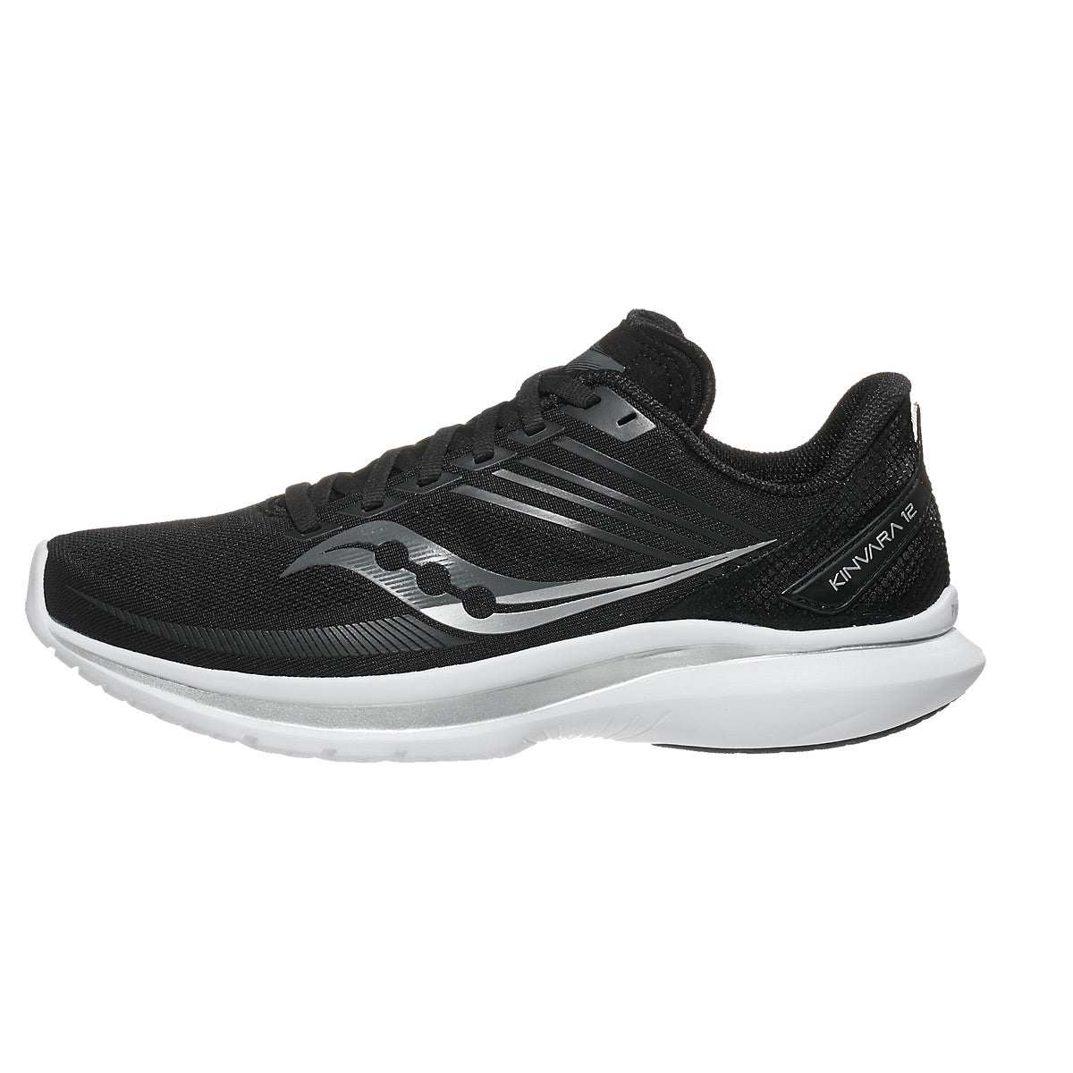 Saucony Kinvara 12 Women's Shoes Black/Silver 360° View | Running Warehouse