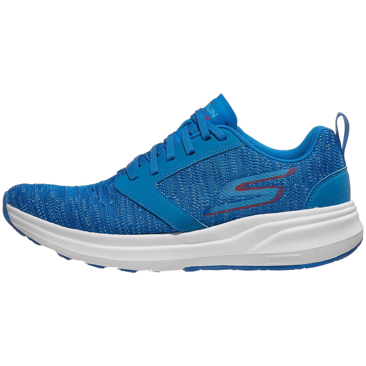 Skechers GOrun Ride 7 Men's Shoes Royal/Red 360° View | Running Warehouse