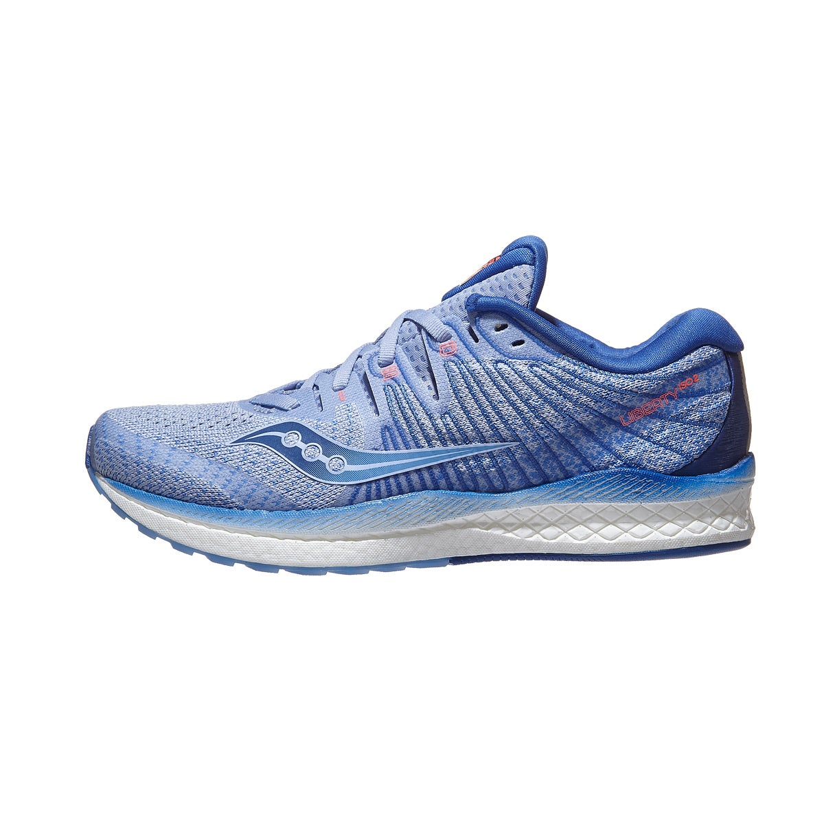 Saucony Liberty ISO 2 Women's Shoes Blue/Navy 360° View | Running Warehouse