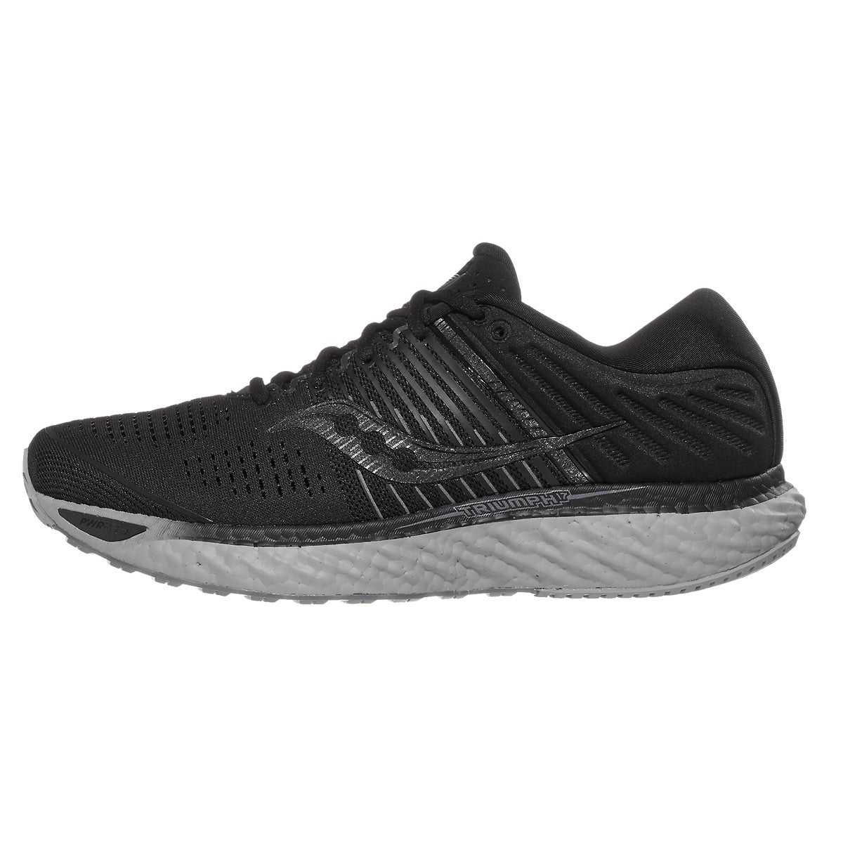 Saucony Triumph 17 Men's Shoes Blackout 360° View Running Warehouse