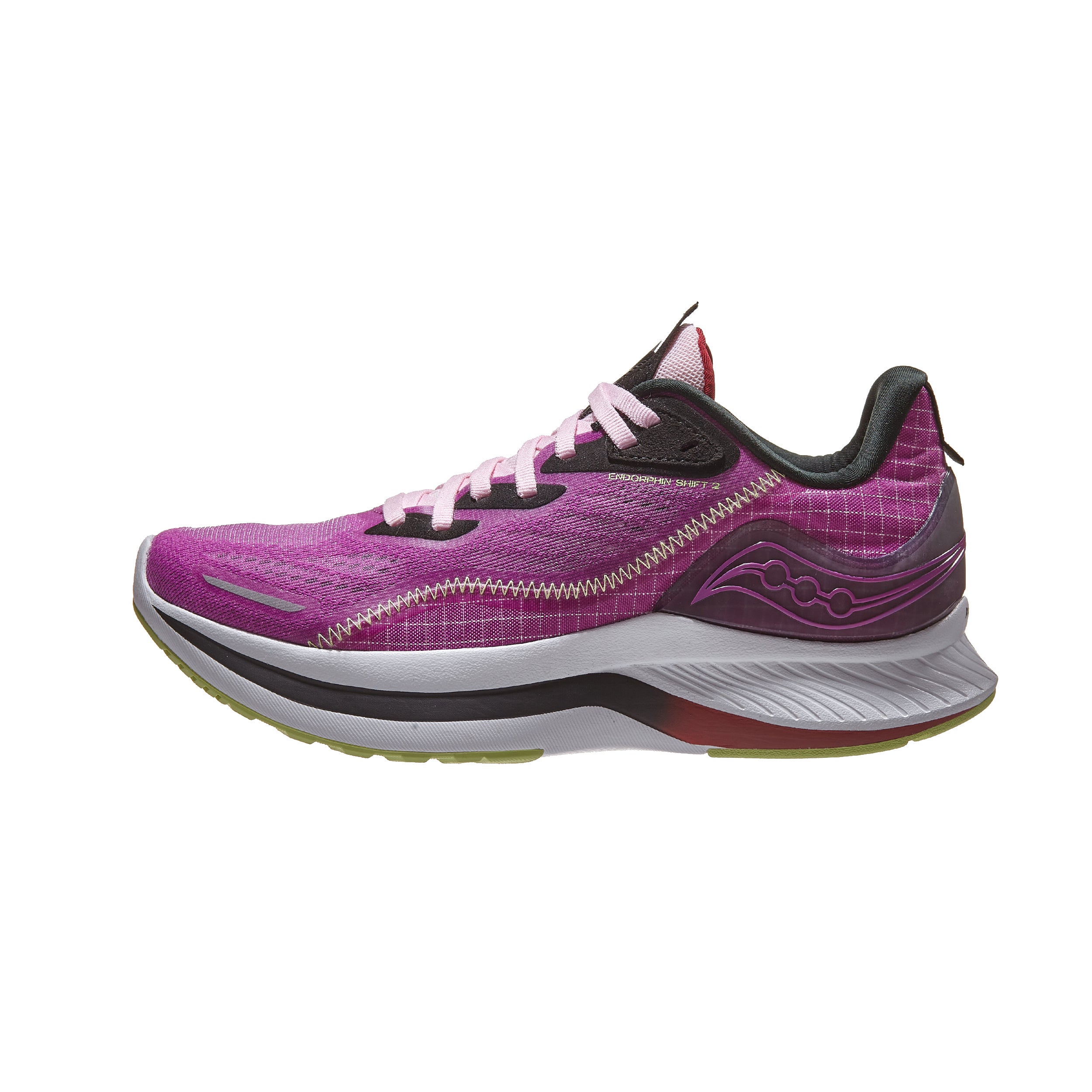 Saucony Endorphin Shift 2 Women's Shoes Razzle/Lime 360° View | Running ...