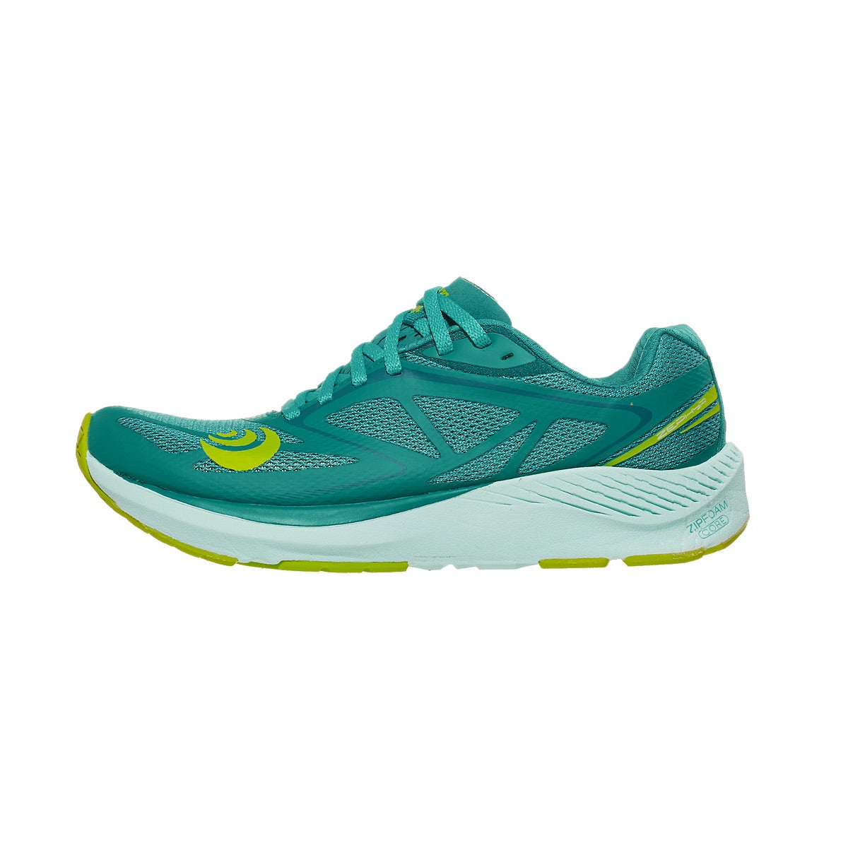 Topo Athletic Zephyr Women's Shoes Teal Lime 360° View 